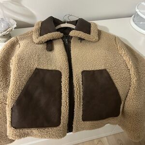 Levi’s Tan and Brown Shearling Jacket